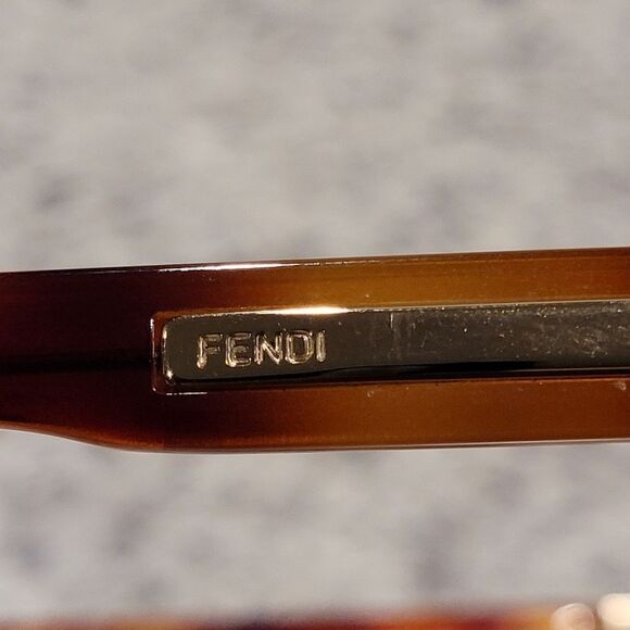 Fendi Authentic Sunglasses Women Brown Frame, Oval Round Pre-Owned - Picture 8 of 14